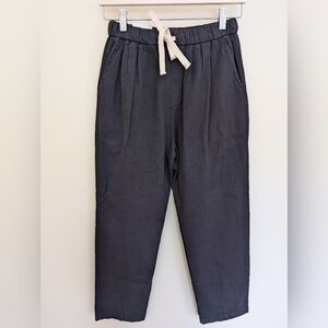 Zara the weekend pant 100% cotton xs black NWT